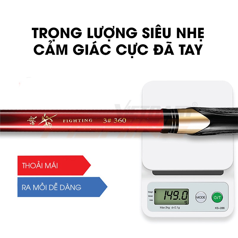 Cần Câu ISO Handing Fighting Độ Cứng 3H - Hàng Chính Hãng