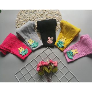 Quần leging thỏ len gân cho bé gái