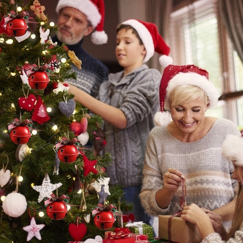 Bộ 12 Chuông Treo Trang Trí Cây Thông Noel