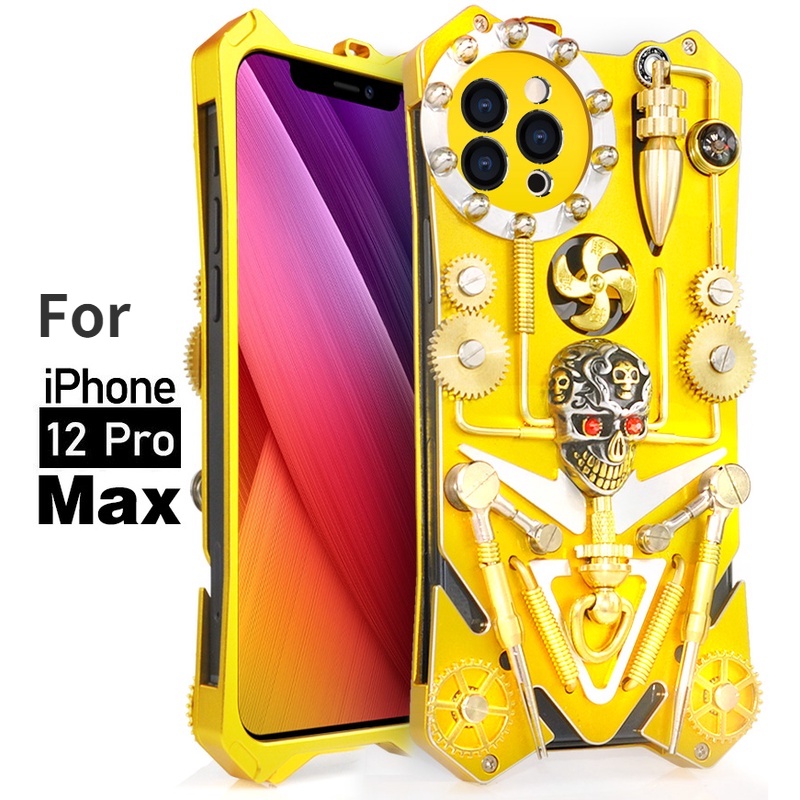 Ốp Điện Thoại Kim Loại Nhôm Bảo Vệ Cho Iphone 13 12 11 Pro XS Max SE 2020 2022 XR X 6 7 8 Plus i12 mini