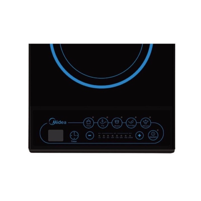 Bếp điện từ Midea MI-B2016DA chính hãng , bảo hành 12 tháng toàn quốc , lỗi 1 đổi 1