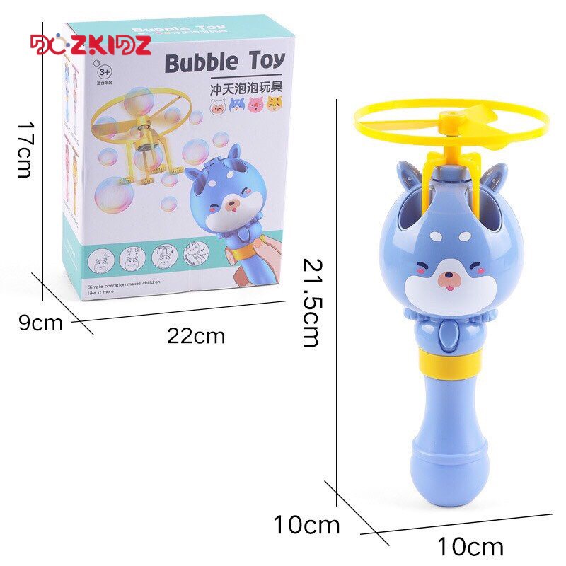 Đồ chơi bắn bong bóng gắn  chong chóng bay lên cho trẻ từ 3 tuổi - DOZKIDZ