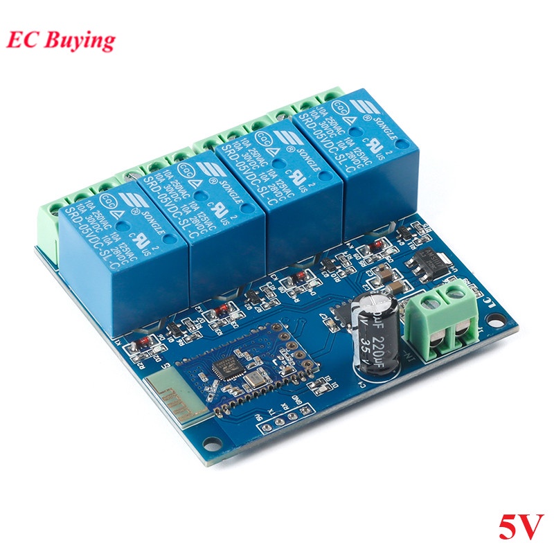 Mô Đun Rơ Le 5v 12v 1 2 4 Kênh bluetooth Thông Minh Điều Khiển Từ Xa Bằng Ứng Dụng Ở Nhà