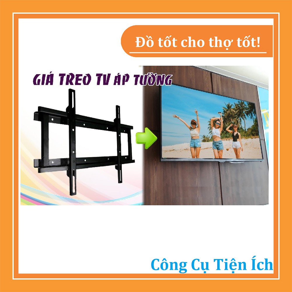 Giá treo tivi sát tường từ 14 đến 80 inch, khung treo ti vi đơn giản dễ lắp đặt