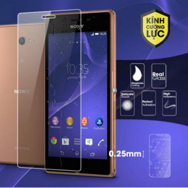 Kính cường lực dẻo sony M2