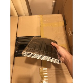 Gói 100 ống hút giấy phi 6 (màu đen)