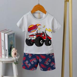 bộ cotton xuất hàn hè bé trai/gái