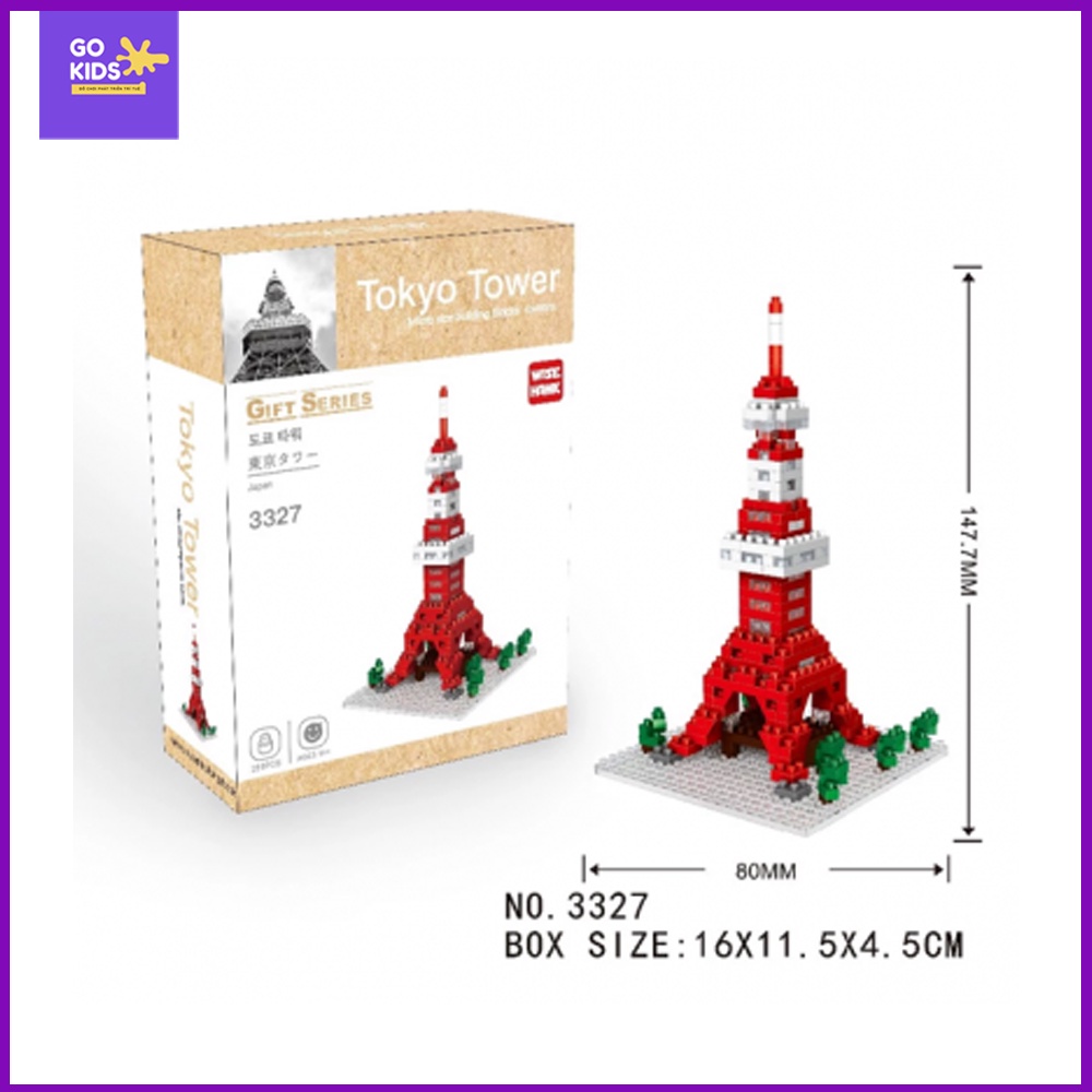 Mega Block - Đồ chơi xếp hình Tháp Tokyo Tower (281 mảnh ghép)