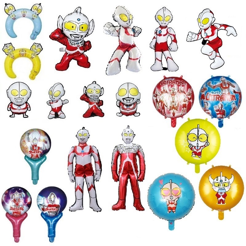 Bong Bóng Lá Nhôm Hình Ultraman 3D 78 * 45CM Trang Trí Tiệc Sinh Nhật