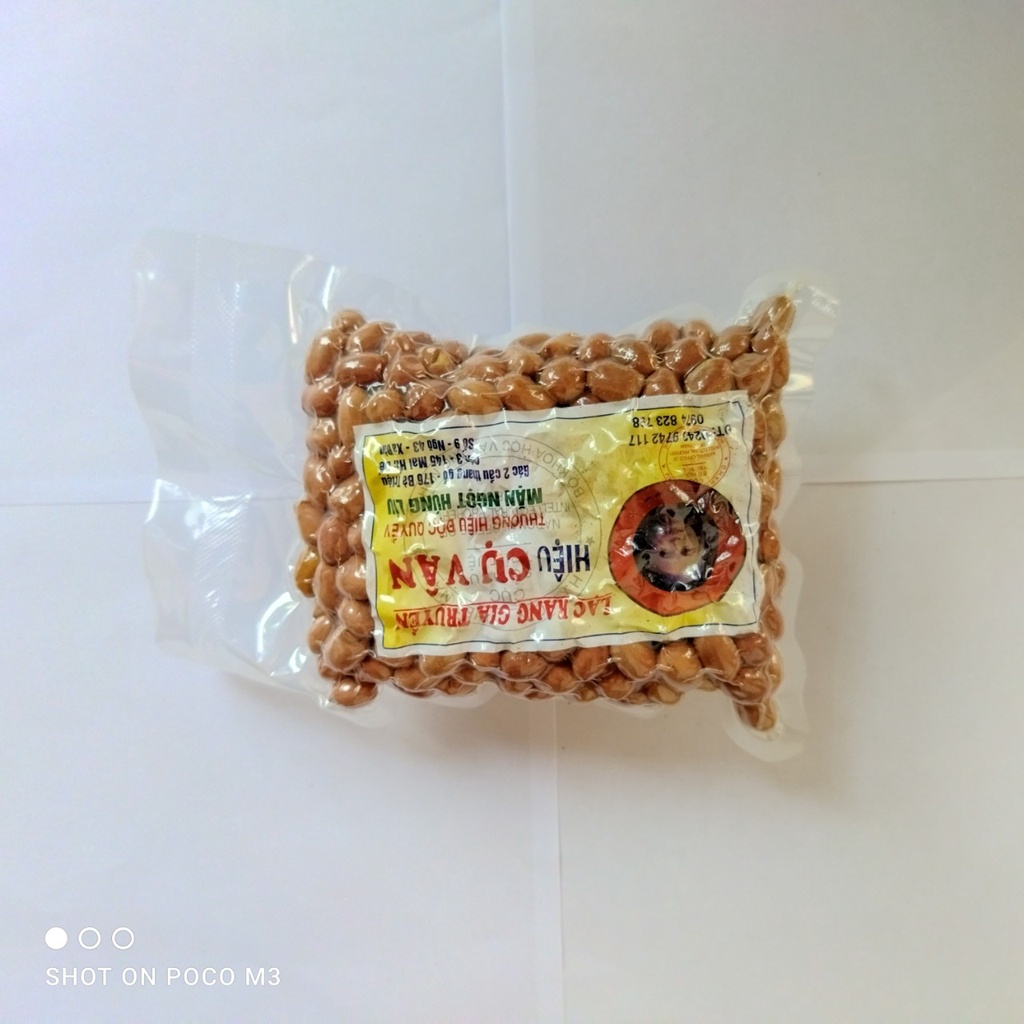 Lạc Rang Húng Lìu Cụ Vân (Chính Hiệu) 250g - Thơm, Giòn, Ngon - Món Ăn Vặt Tốt Cho Sức Khỏe