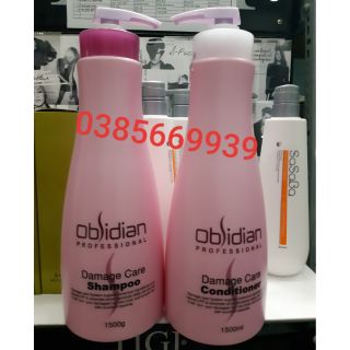 Dầu gội xả tái tạo tóc tổn thương Obsidian Korea - 1500ml