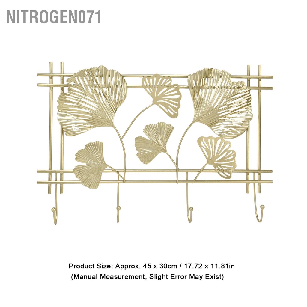 Nitrogen071 Giá áo treo tường Gingko Leef Design Kim loại cao cấp chắc chắn  bền bỉ Phong cách thanh lịch thời trang khoác