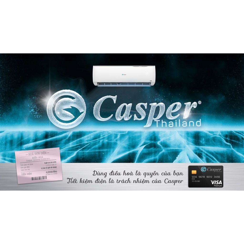 Điều hòa Casper 9000BTU 2 chiều EH-09TL22