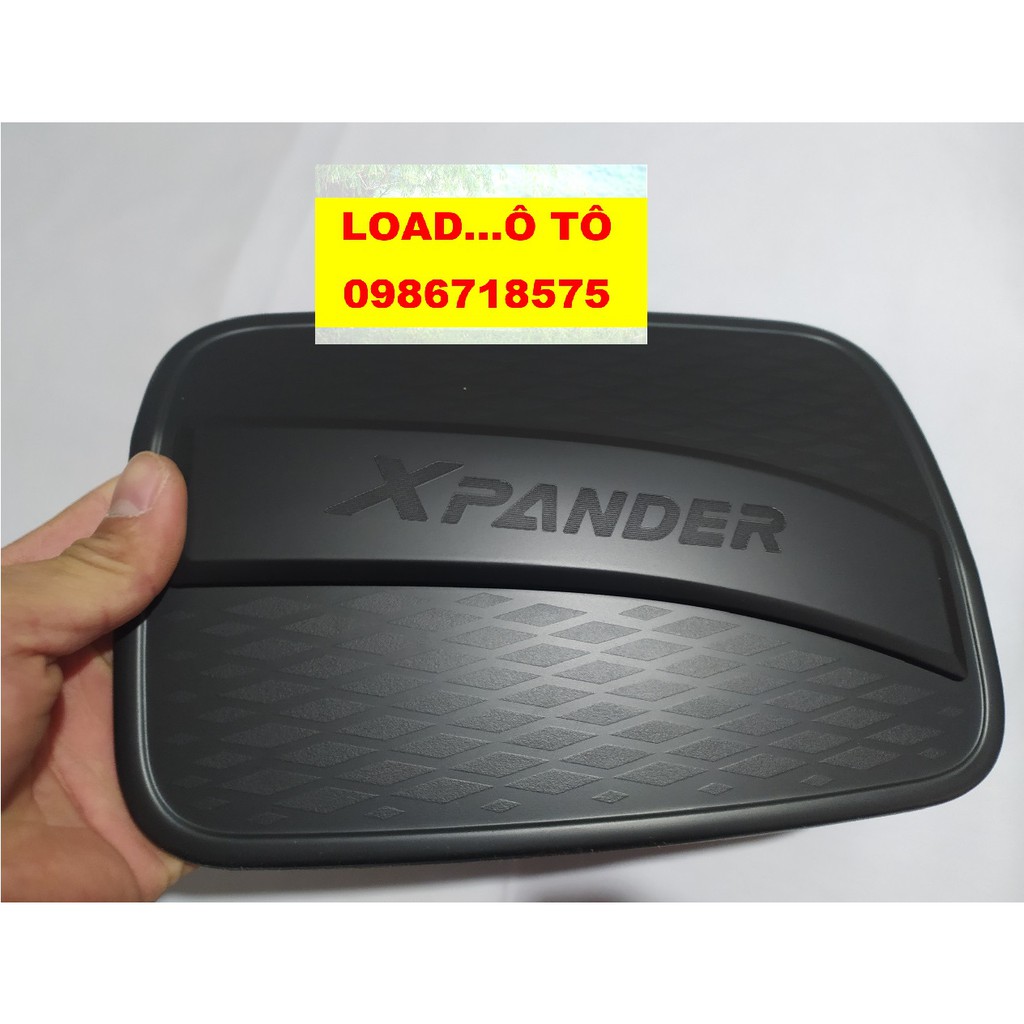 Ốp nắp xăng Xe Mitsubishi Xpander 2022-2018 Chất Liệu Nhựa ABS Màu Đen Cao Cấp