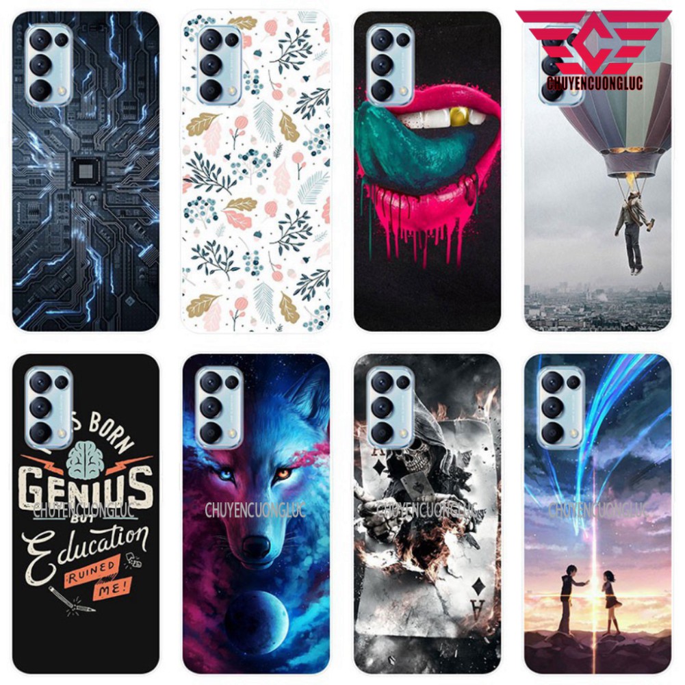 [SALE] ỐP LƯNG OPPO RENO 5/RENO 4 IN HÌNH HOẠ TIẾT - MÃ 10011