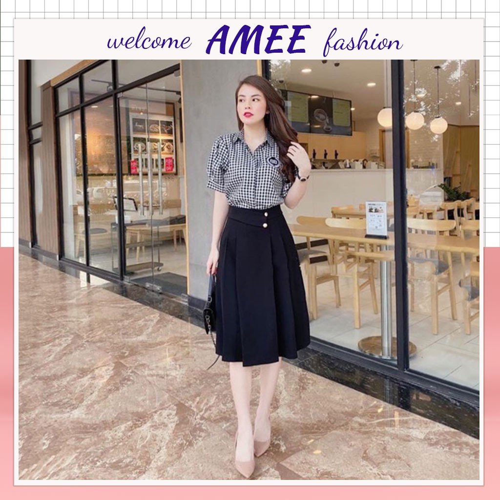 Chân váy dài qua gối hàng đẹp Amee Fashion