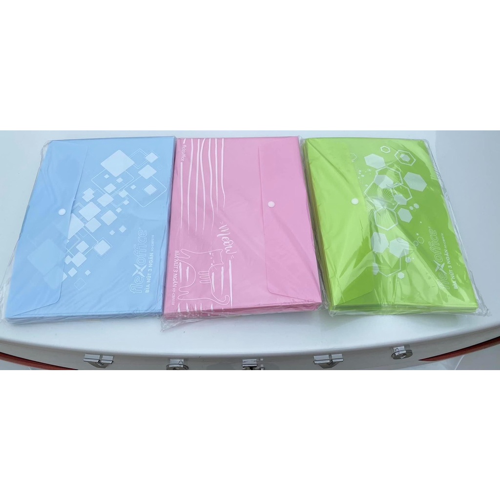 Bìa nút 3 ngăn Thiên Long Flexoffice FO-CBF018