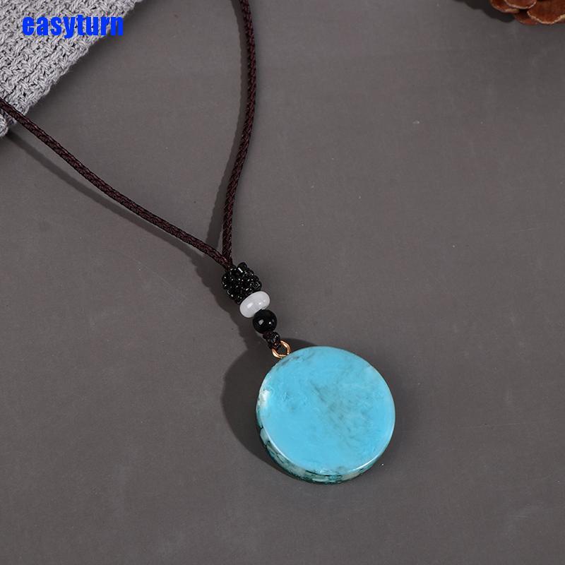 EAS 1Pc Orgonite Energy Pendant Orgone Amazonite Necklace Horus Eye All-Seeing Eyes