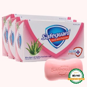 ⚡️ [Combo 3] Xà Phòng, Xà Bông Cục Safeguard Nha Đam Với Hương Hoa Thơm Ngát 130g/Cục