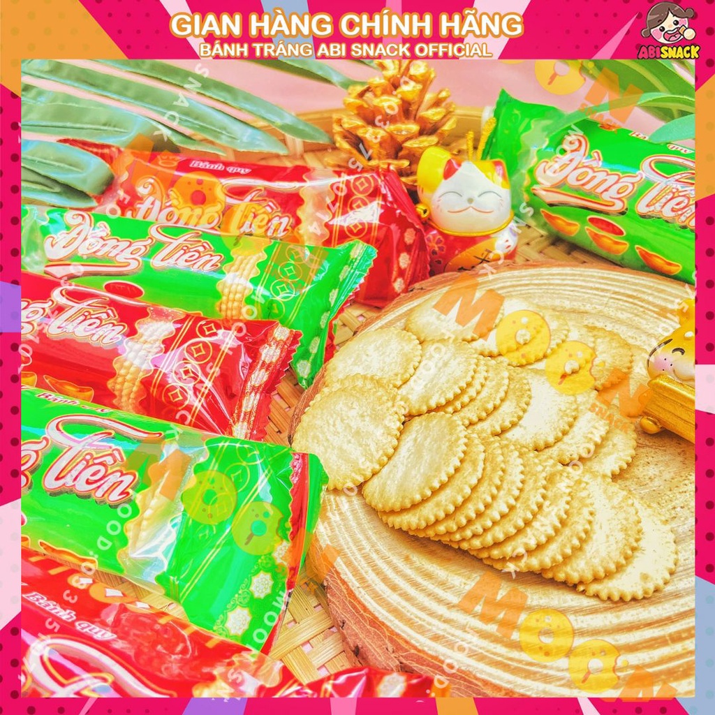 Combo 10 gói bánh quy đồng tiền Hải Việt bánh quy bơ sữa món ăn vặt tuổi thơ