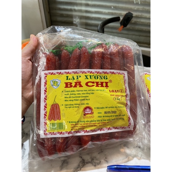 1kg Lạp xưởng Bà Chị loại 1