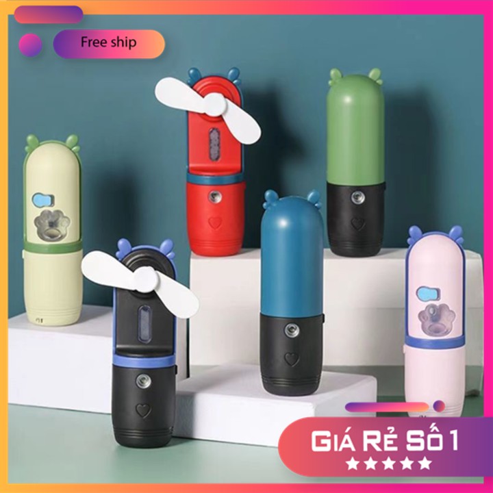 QUẠT PHUN SƯƠNG MINI [FREESHIP-HOÀN XU] Tích Điện Cầm Tay Gấp Gọn Chính Hãng Cao Cấp | BigBuy360 - bigbuy360.vn