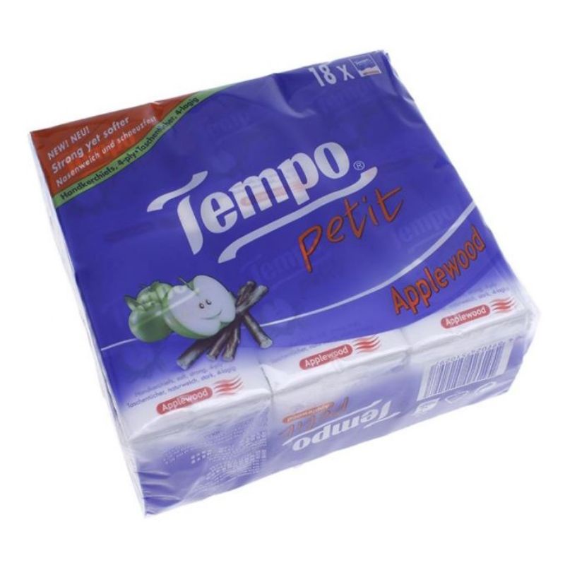 Khăn Giấy Tempo Petit Icy Menthol mùi 🥰Gỗ táo/bạc hà/sả chanh/không mùi