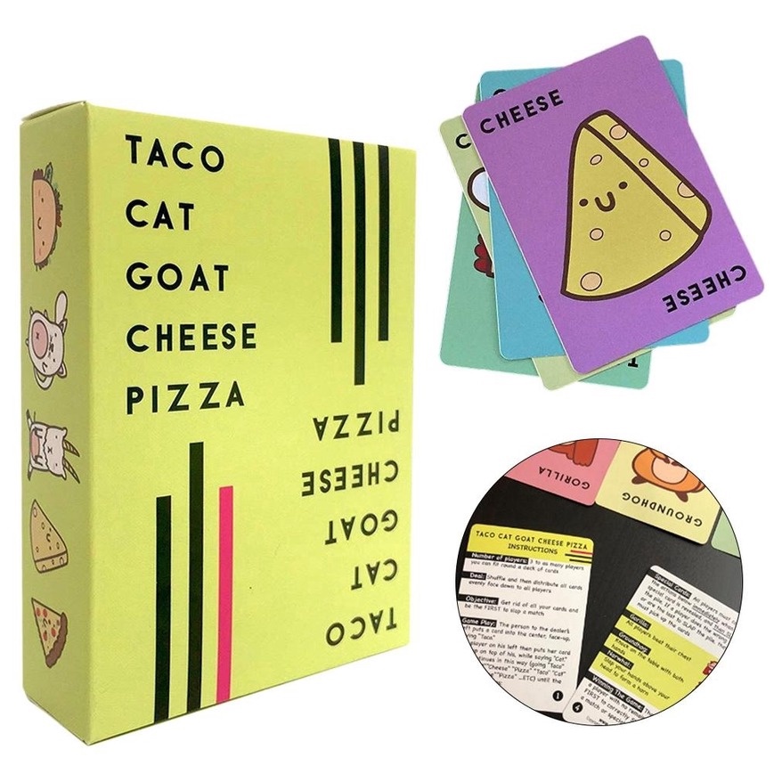 Bộ Thẻ Bài Chơi Game Giải Trí &quot;Taco Cat Goat Cheese Pizza &quot; SFVN