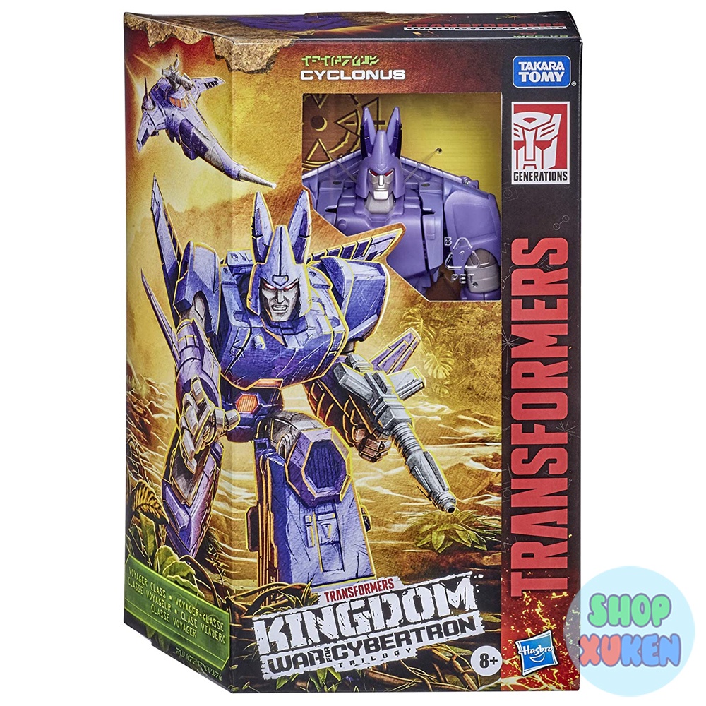 Robot Cyclonus Kingdom biến hình tàu chiến vũ trụ - Transformers Toys Generations War for Cybertron WFC-K9 Voyager