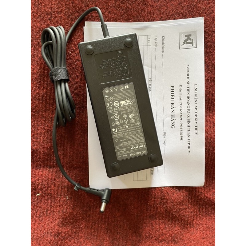 ZIN QUA SỬ DỤNG  Sạc ADAPTER Laptop Lenovo 120W Đầu Tròn 19.5V – 6.15A