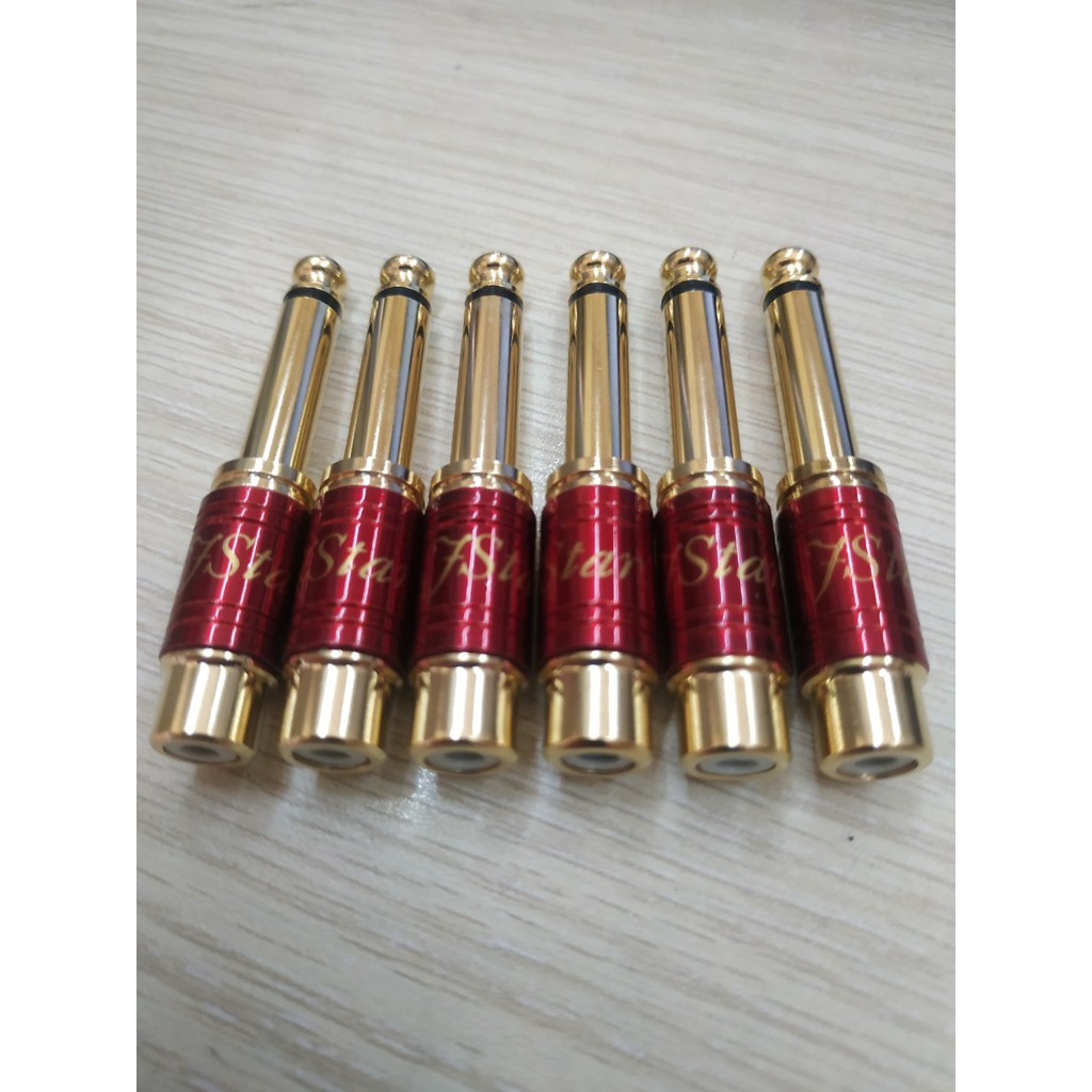 Jack chuyển 6.5mm  đực ra hoa sen cái JSTAR - 6.5mm ra AV