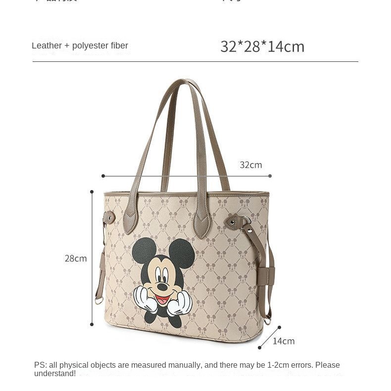 Túi Tote Đeo Vai Cỡ Lớn Trọng Lượng Nhẹ In Hình Disney Thời Trang Mùa Hè Cho Mẹ Bỉm Sữa