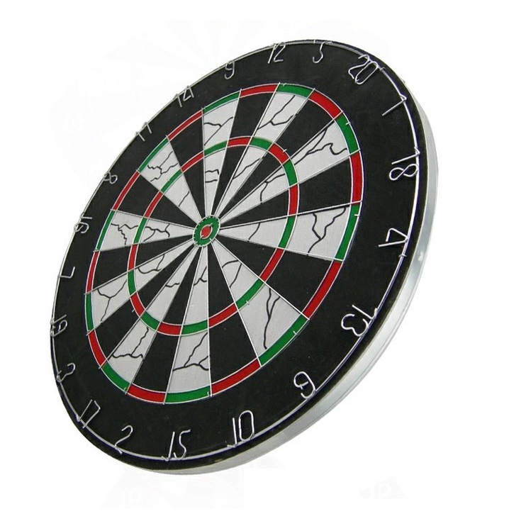 Bảng phi tiêu gỗ 02 MẶT 18 inches, CHỮ SẮT cao cấp đúng chuẩn