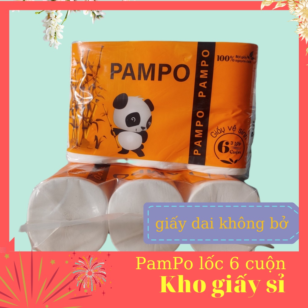 Giấy vệ sinh 6 cuộn siêu dai (PamPo)