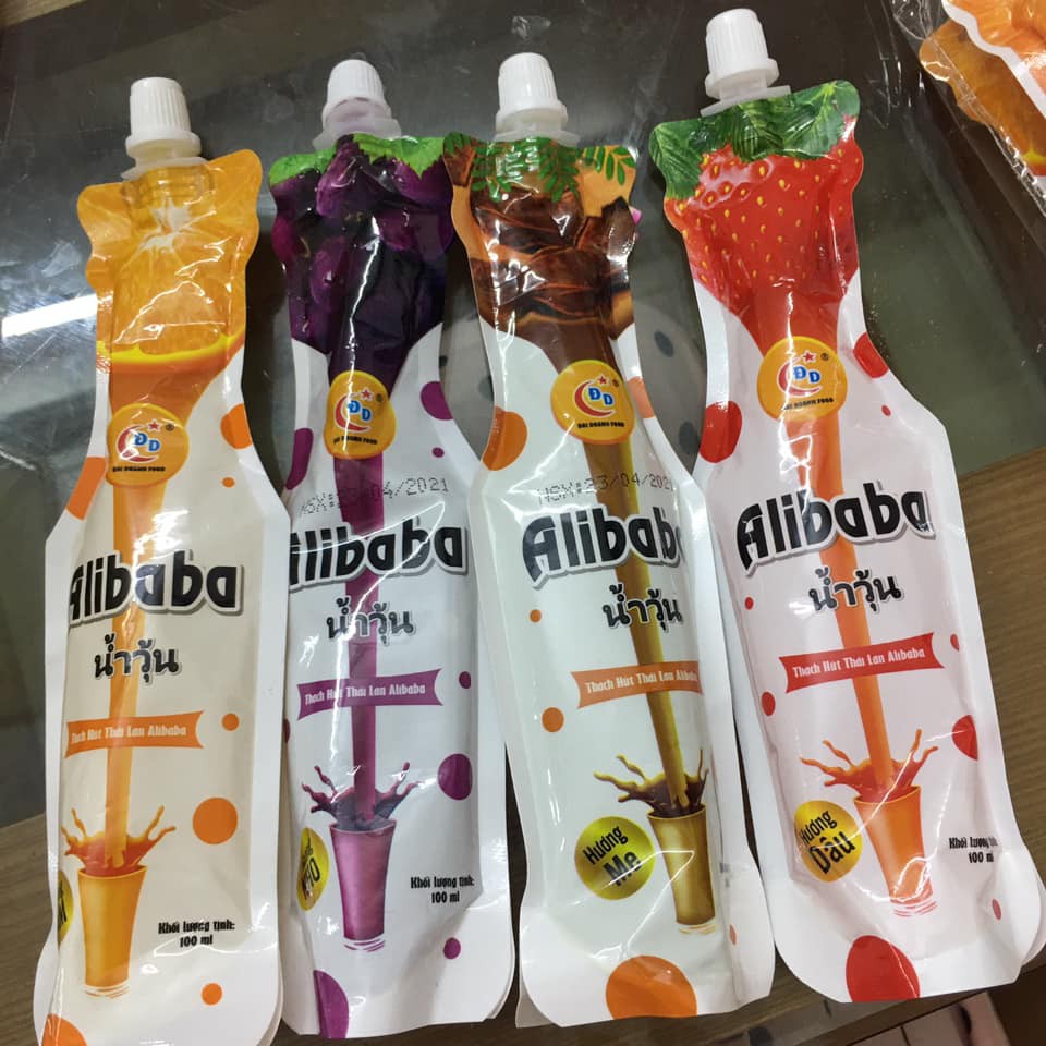 ( lẻ ) nước trái cây alibaba ( 100ml 1 gói ) : 2 gói