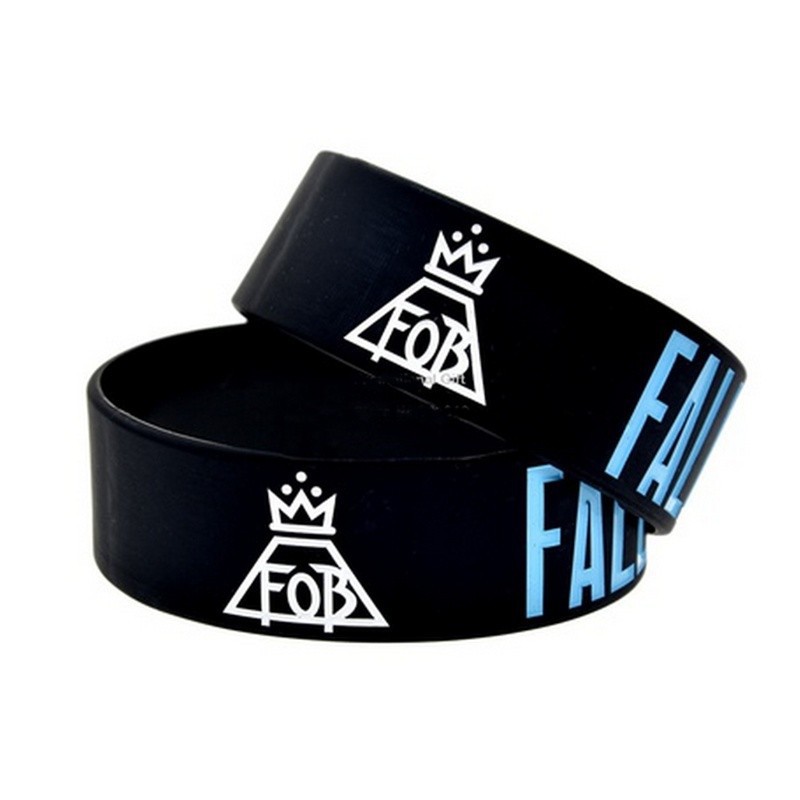 Vòng Đeo Tay Cao Su Silicone Phát Nhạc Fall Out Boy rock
