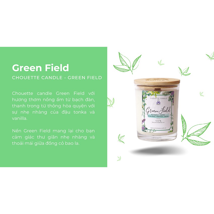 Ly nến thơm Chouette Candle CHC0990 Green Field 182g