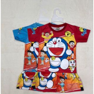 Đồ bộ bé trai in hình doremon cho bé 6kg - 16kg