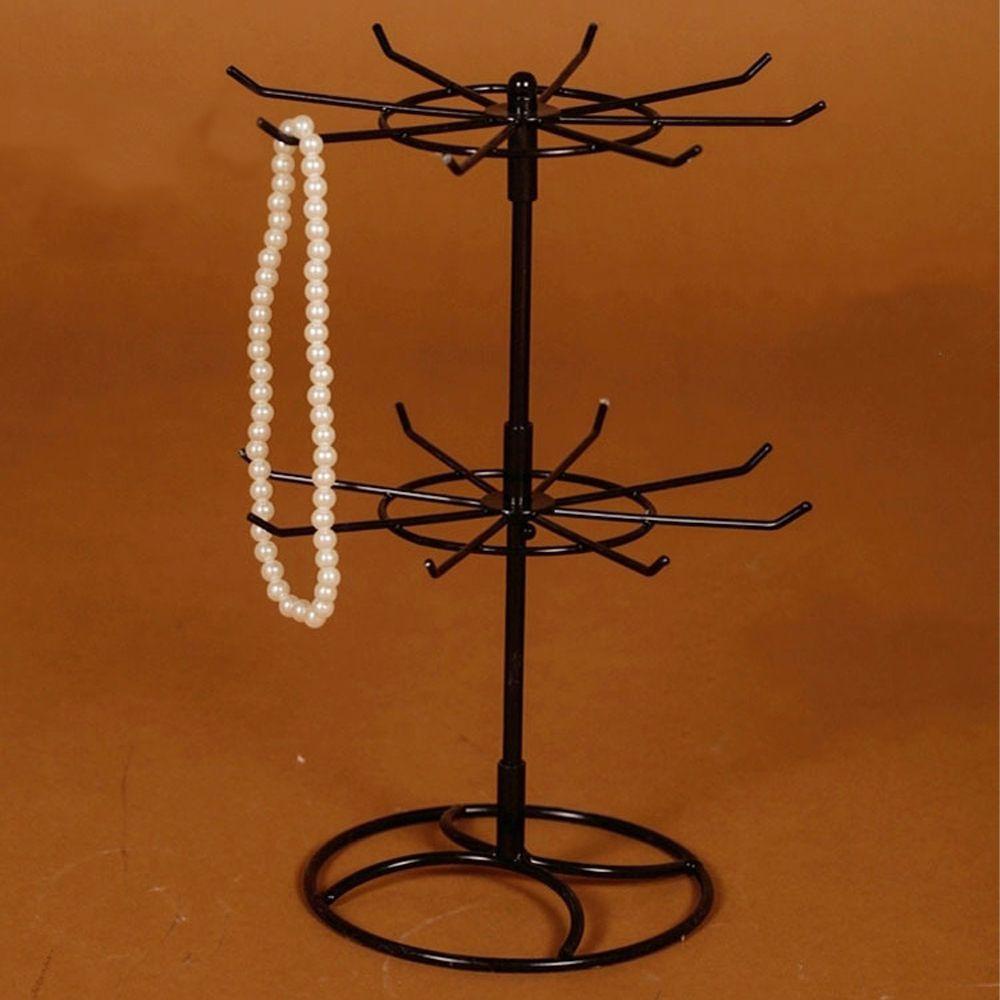 JARRED Giá Kim Loại Hai Tầng Trưng Bày Trang Sức Phong Cách Hàn Quốc Ốp