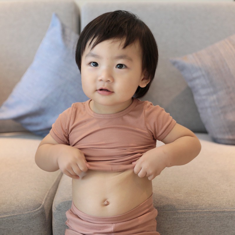 (5-15kg)Bộ thun tăm mềm mát minky mom cạp cao