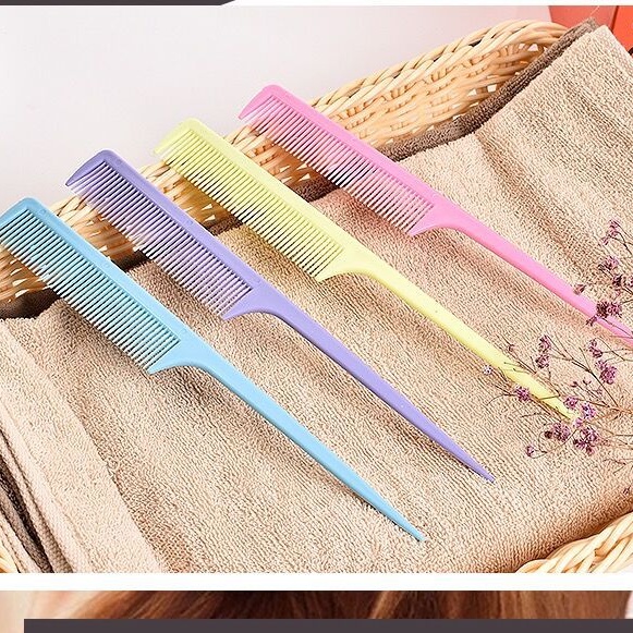 Lược Chải Tóc Răng Dày Chống Tĩnh Điện Thiết Kế Đuôi Nhọn Tiện Dụng