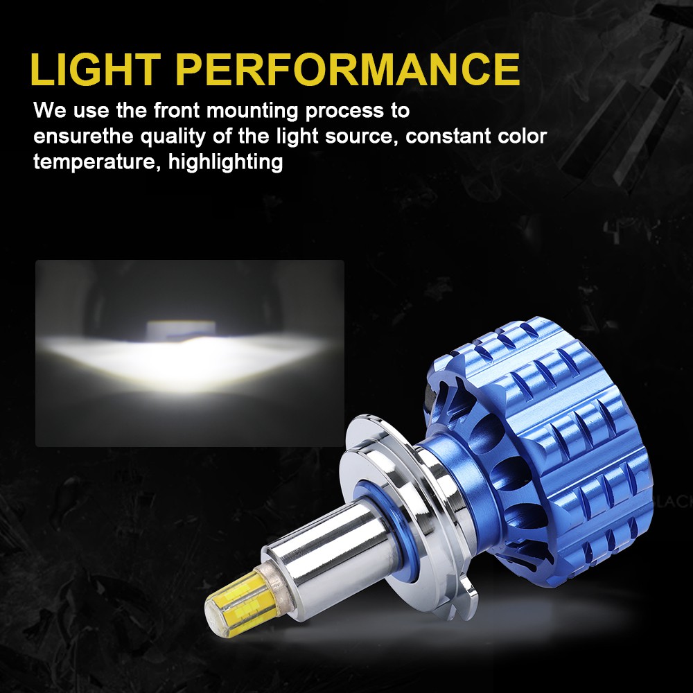 Đèn pha bóng LED chùm tia thấp H1 LED H7 H11 HB3 / 9005 HB4 / 9006 chiếu sáng 360 độ cho xe hơi