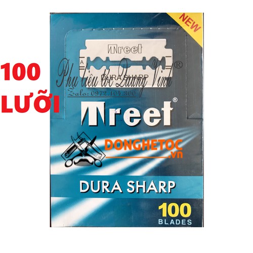 Vỉ 100 lưỡi siêu bén lam treet xanh