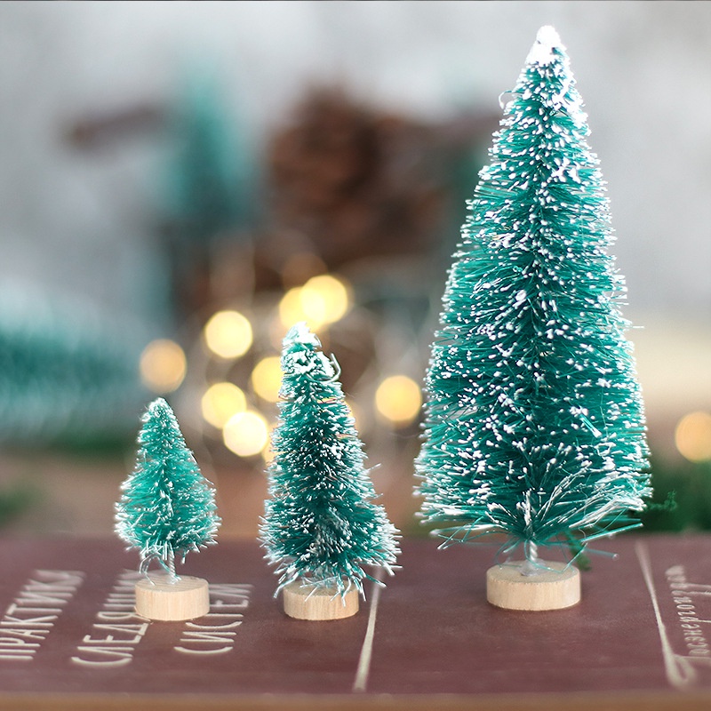 Cây Thông Tuyết Noel Mini Trang Trí Giáng Sinh Trong Nhà Xinh Xắn Để Bàn Nhỏ Gọn