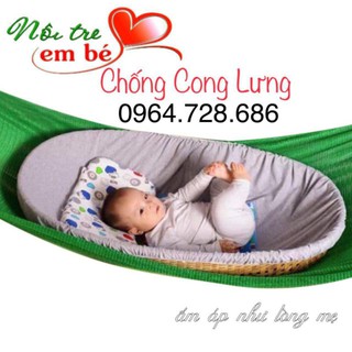 Nôi tre Nằm Võng Loại tốt Đủ Size - cho bé từ 0-36th (Tặng Vòng Dâu Tằm)