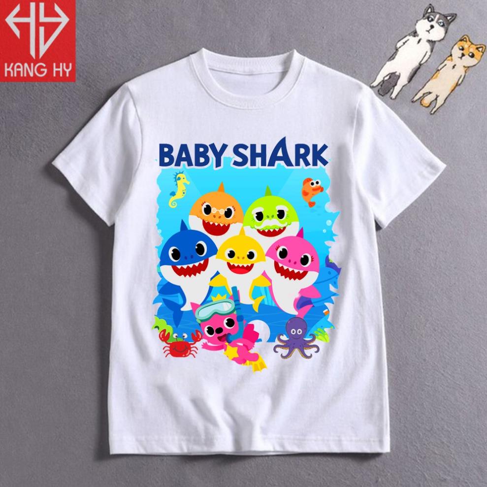 áo thun trẻ em baby shark in tại shop F035