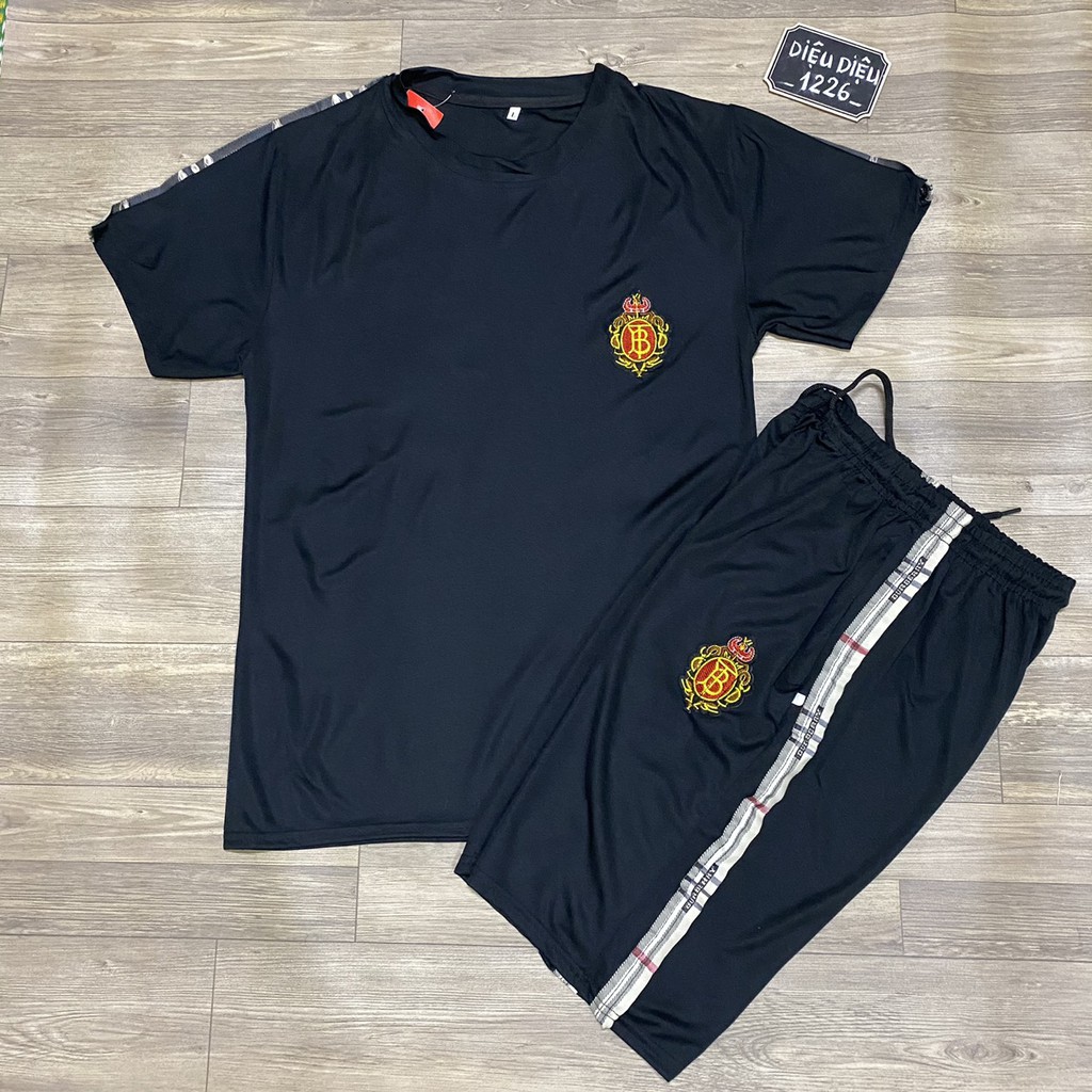 BỘ ĐỒ NAM BỘ HÈ NAM THỂ THAO HỌA TIẾT HUY HIỆU ĐỎ KẺ VIỀN kèm ảnh thật | BigBuy360 - bigbuy360.vn