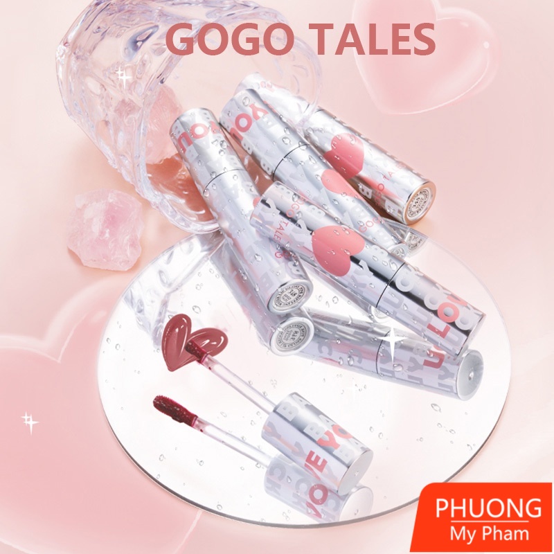 Son Kem Lì GOGO TALES Pink Rippling Water Lip Gloss