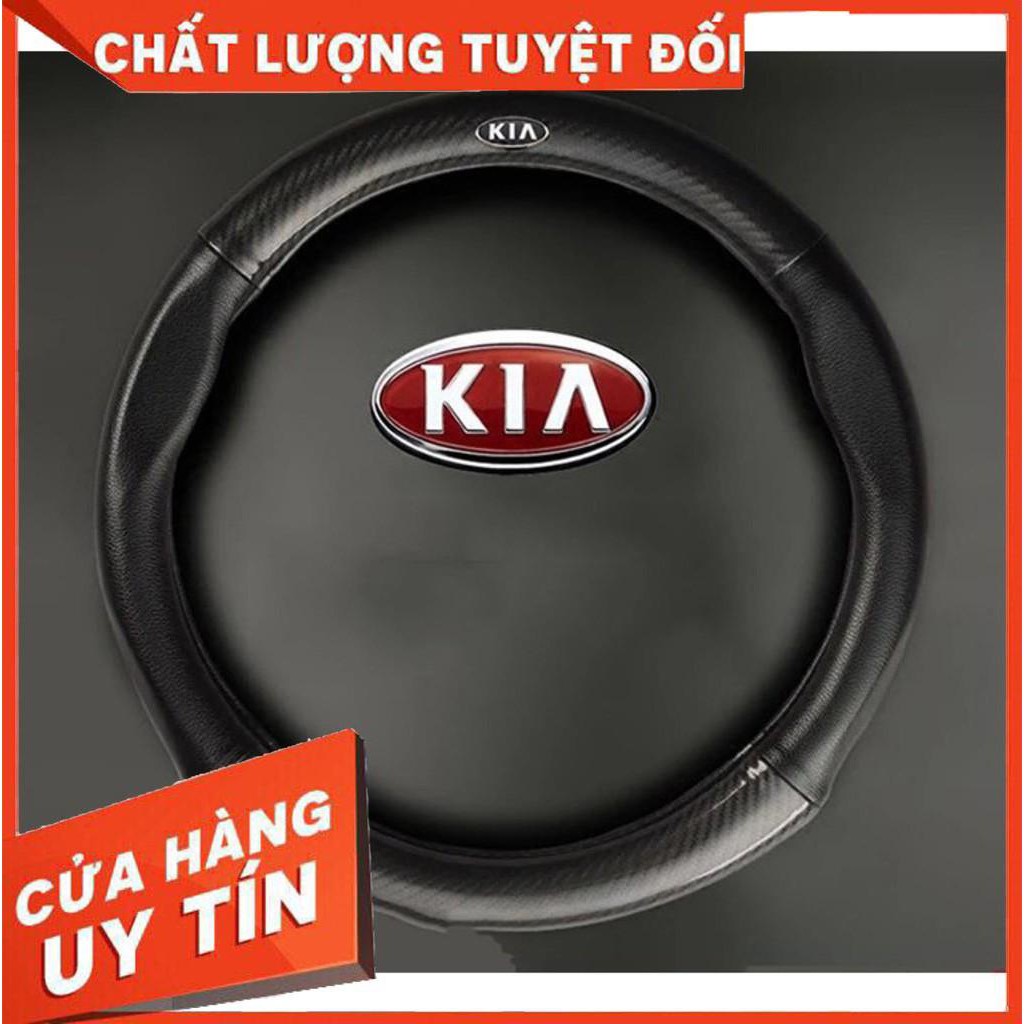 KIA, Bọc vô lăng da cacbon logo KIA cao cấp