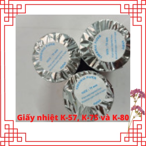 Giấy in nhiệt K57, K75, K80 hiệu Mimosa- Samikura  giấy tốt